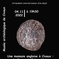 L'apér'objet du mois : une monnaie anglaise à Civaux - la figure du Prince Noir - CIVAUX